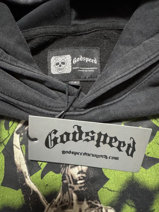НОВО Godspeed "Statue of Liberty" Hoodie Black суичер