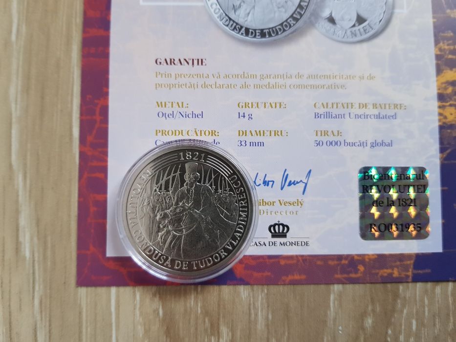 Moneda Tudor Vladimirescu bacnota,arta.