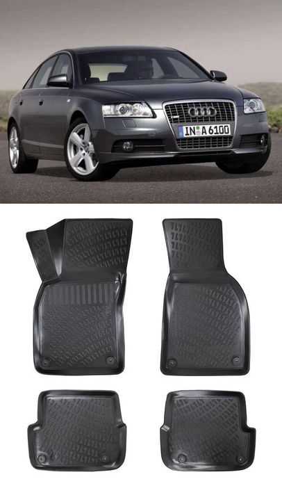 Гумени стелки RizLine съвместими с Audi A6  C6 04-11