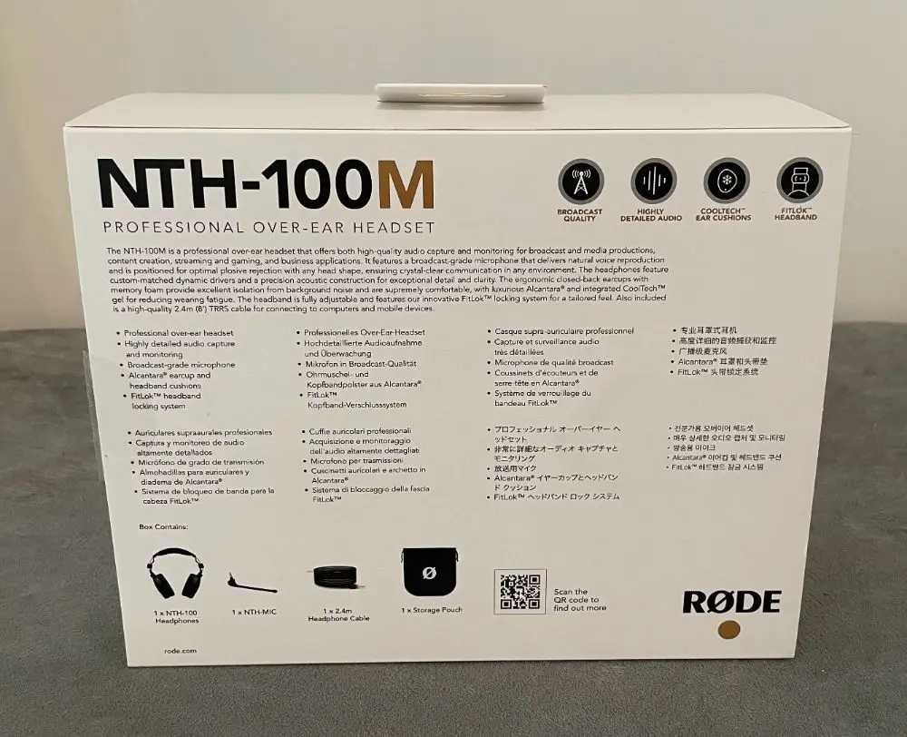 Новые наушники Rode NTH-100M