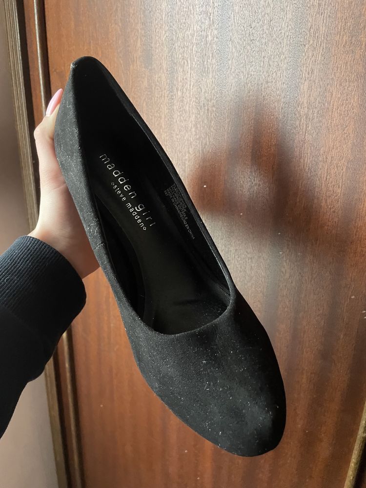 Черни матови токчета Steve Madden