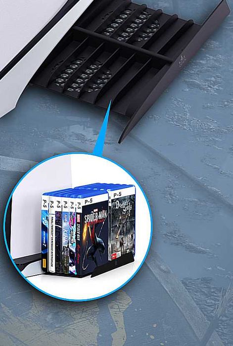 Stand racire cu 2 porturi de incarcare multifunctional pt PlayStation5