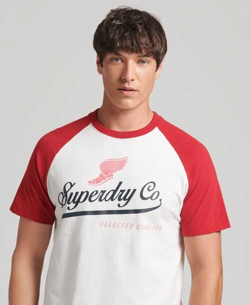 Tricou Superdry® ,retro, L ,alb, bărbați ,nou,