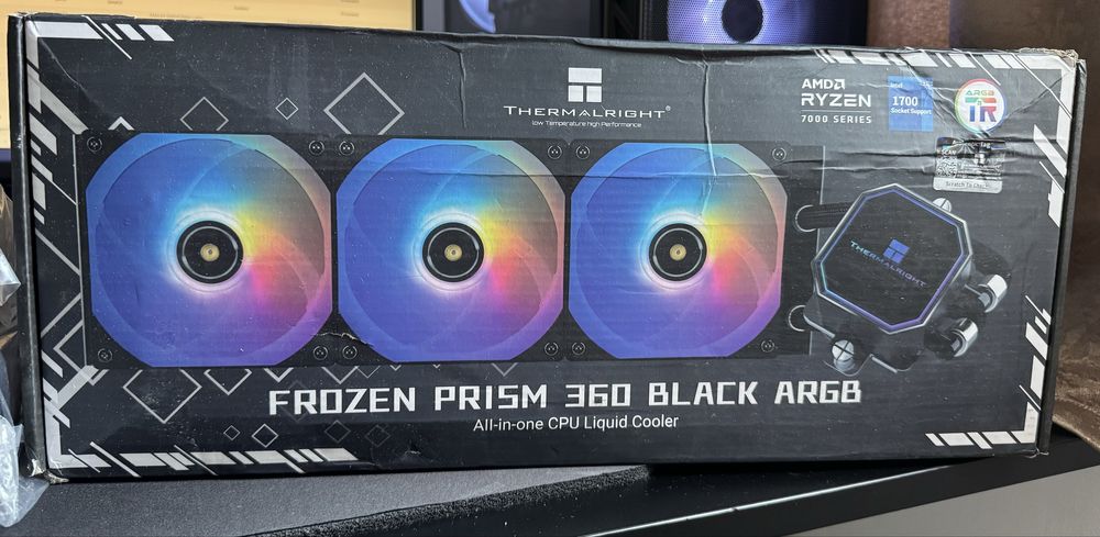 Cooler Procesor Thermalright Frozen Prism 360 BLACK ARGB - AIO 360mm