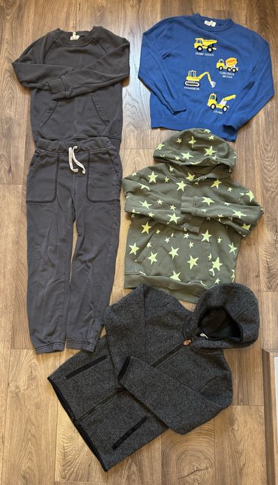 Дрехи за момче H&M 122-128 рр(6-8г).Анцузи, блузки, горнища, пудовер.