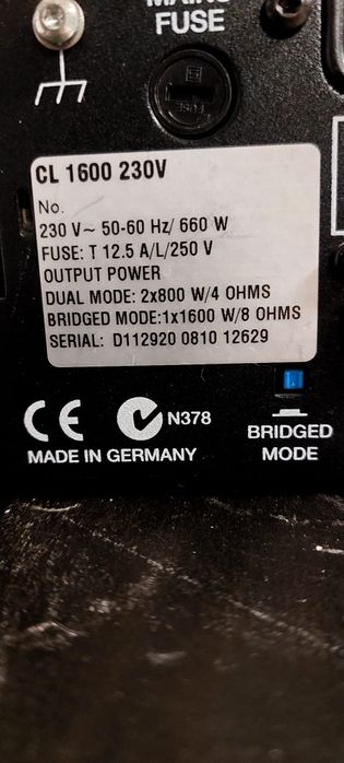 Schimb dynacord cl 1600  cu rcf 322a sau 325