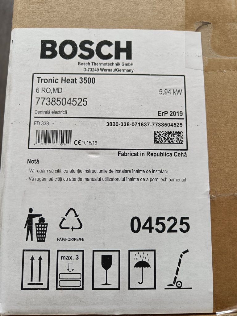 Centrala electrica Bosch 6 KW încă în garanție