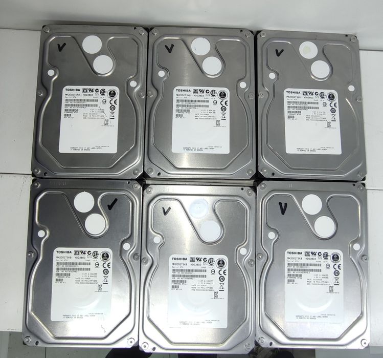 Жесткие диски 2Tb HDD 3,5 для пк и видеонаблюдения