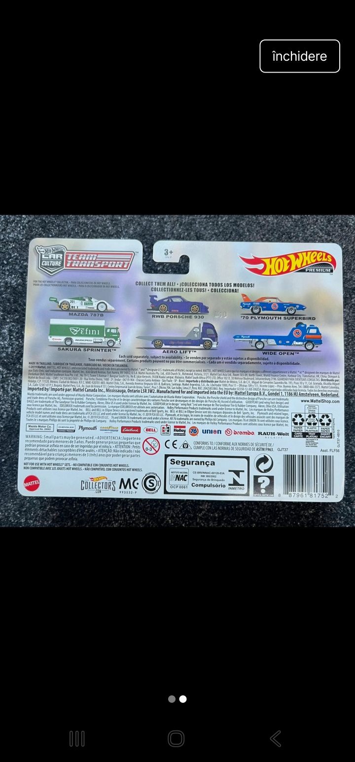 Hot Wheels Porsche Team transport
