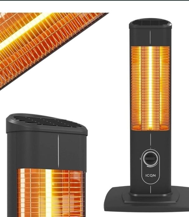 Încălzitor cu suport ICQN cu telecomandă | 2300 wați | Infraroșu | 

Î
