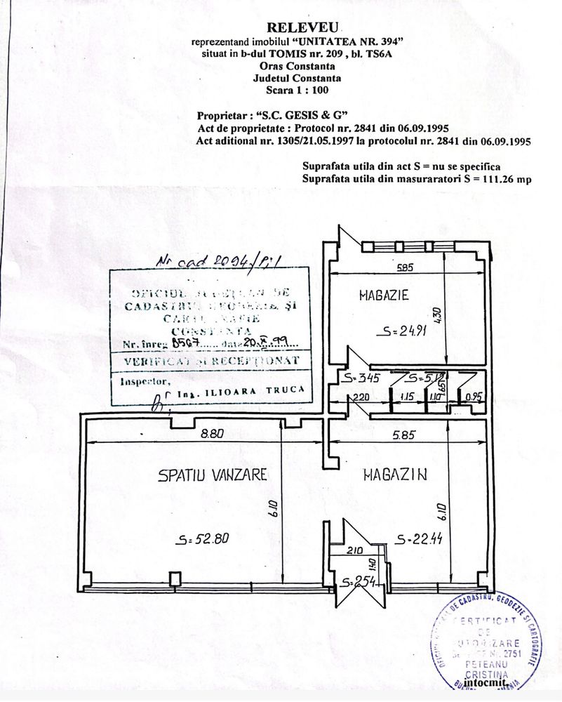 De inchiriat  spatiu comercial stradal bulevard