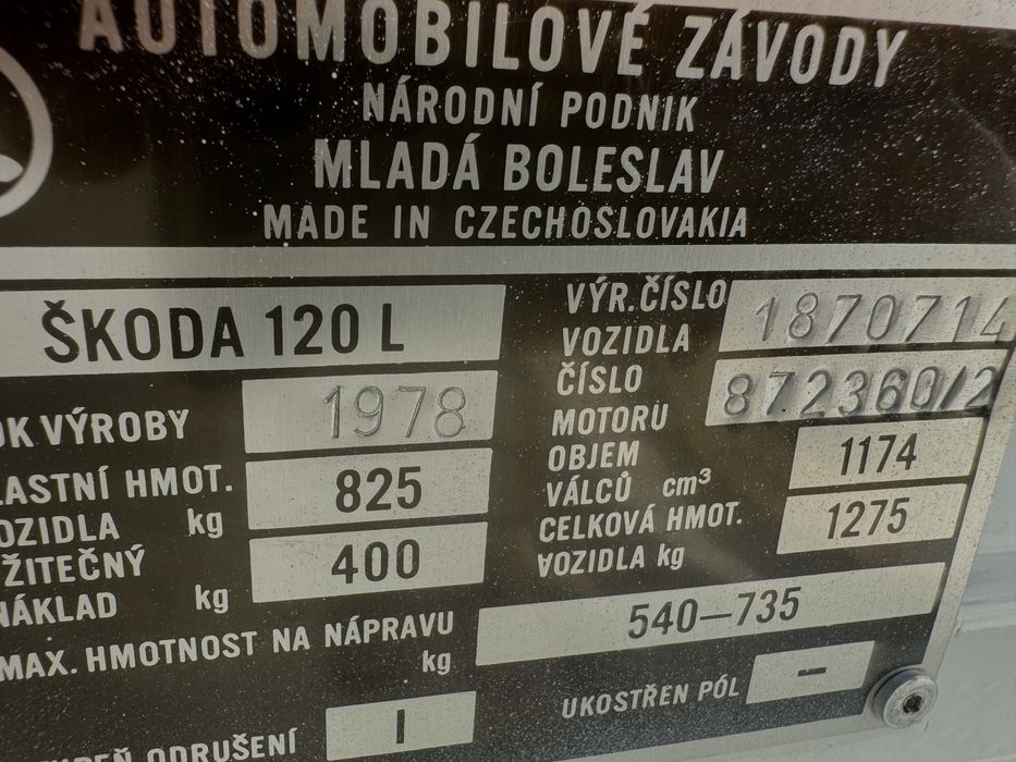Skoda 120 1978 epoca