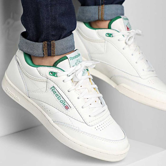Reebok Club C Mid II Vintage - 42,5 - Chalk / Off-white | Green