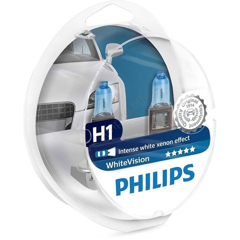 Халогени крушки Philips H1 WhiteVision 2бр