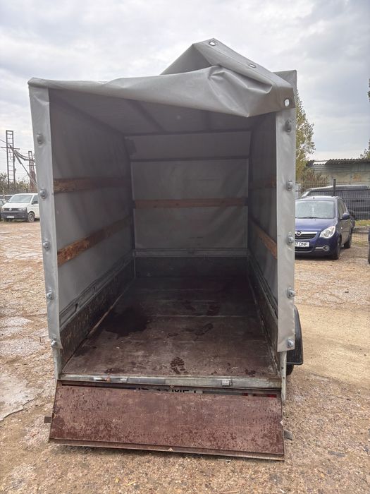 Remorca 750 kg cu prelata si cadru detasabil L=2,5 , l=1.5 , h=1.