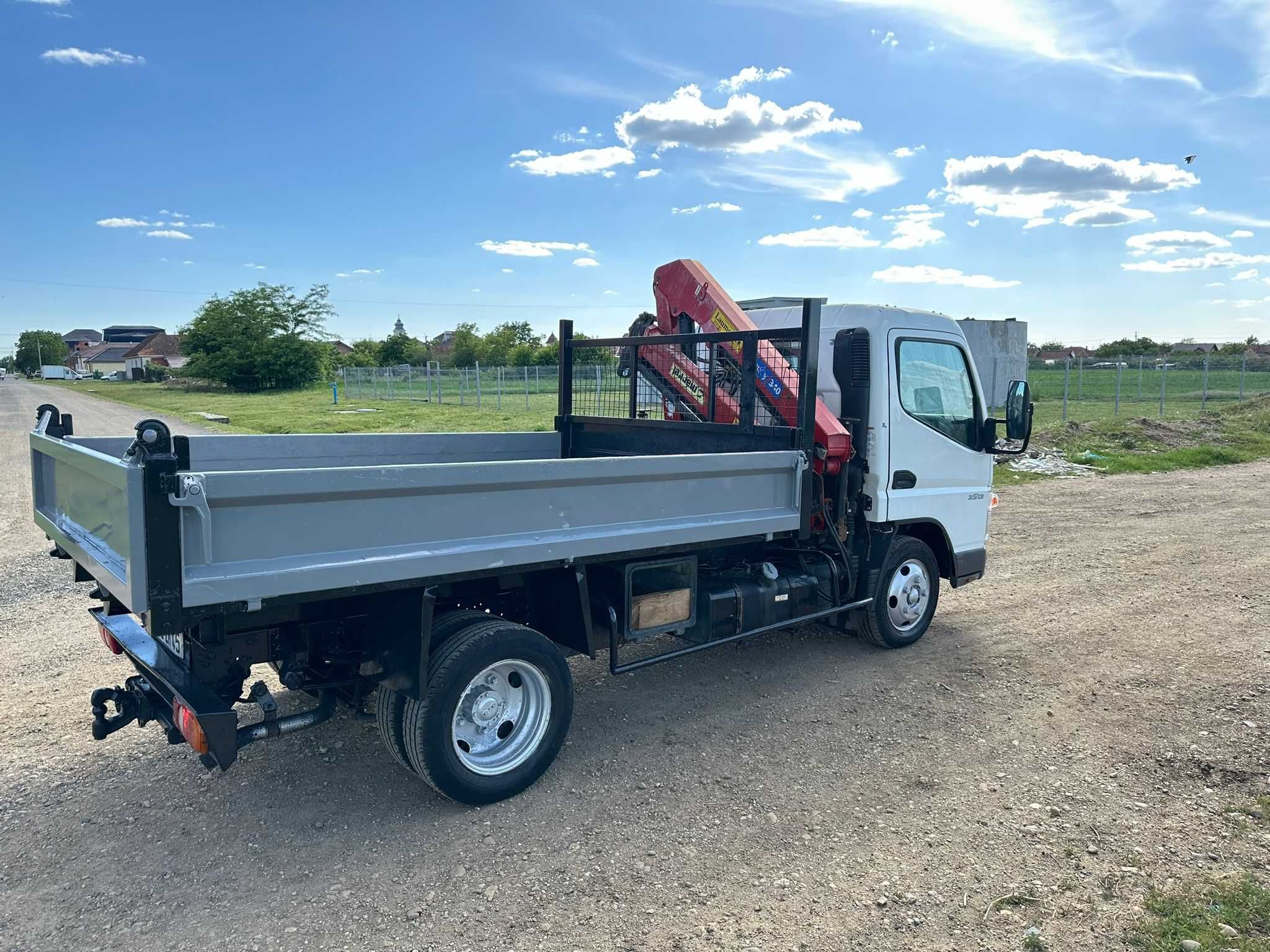 Mitsubishi Canter FUSO (Iveco) - Basculabil - cu macara