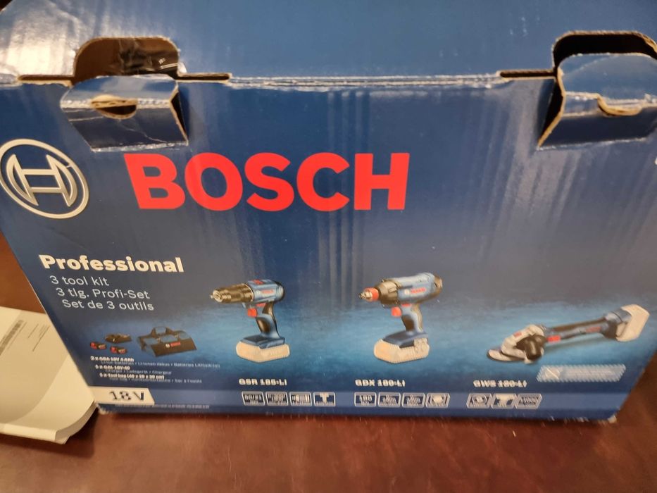 Bosch Professional комплект НОВ! Винтоверт + Гайковерт + Ъглошлайф