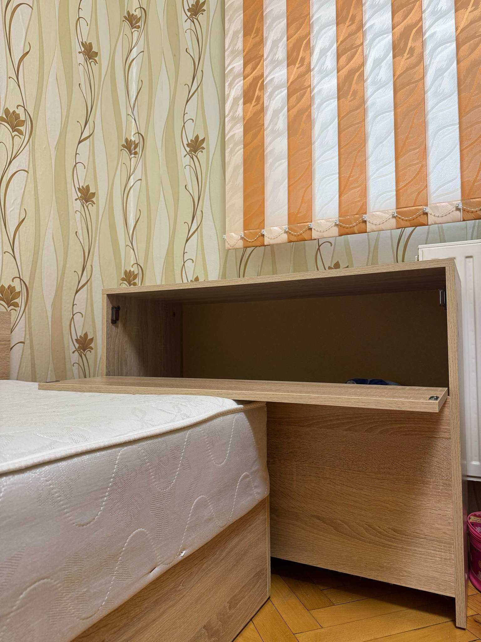 Единично легло с ракла дъб сонома
