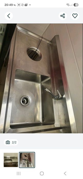 Два броя мивки инокс