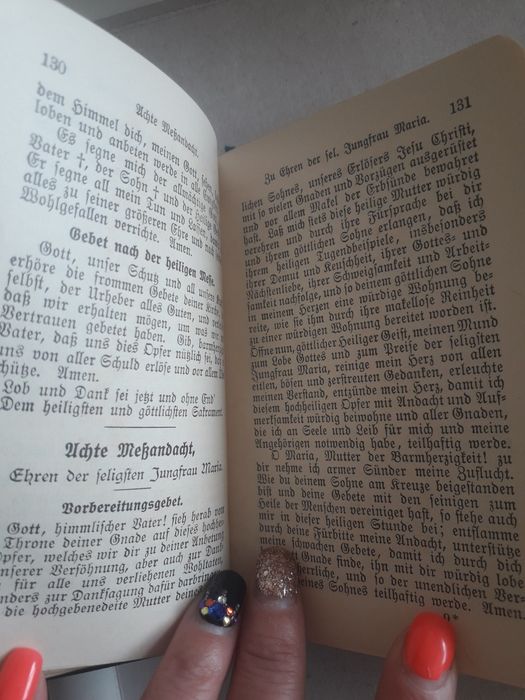 Стари католически молитвеници на немски 1874 и 1912