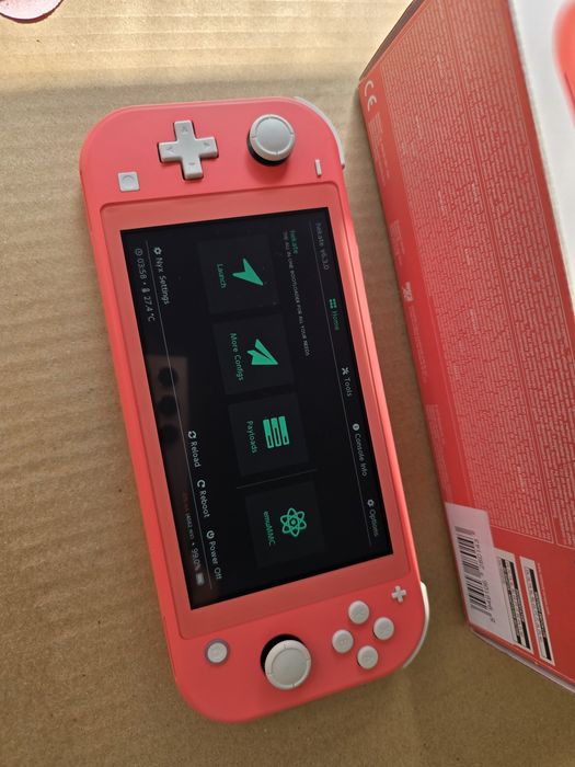 Nintendo Switch Lite Pink+ 128гб карта памет + чип