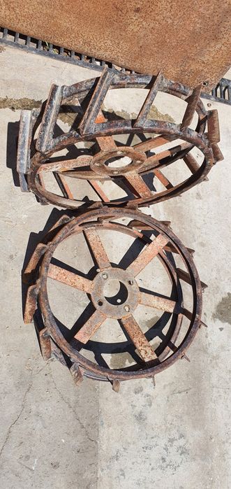 Roti metalice motocultor Goldoni special pentru aderenta la arat