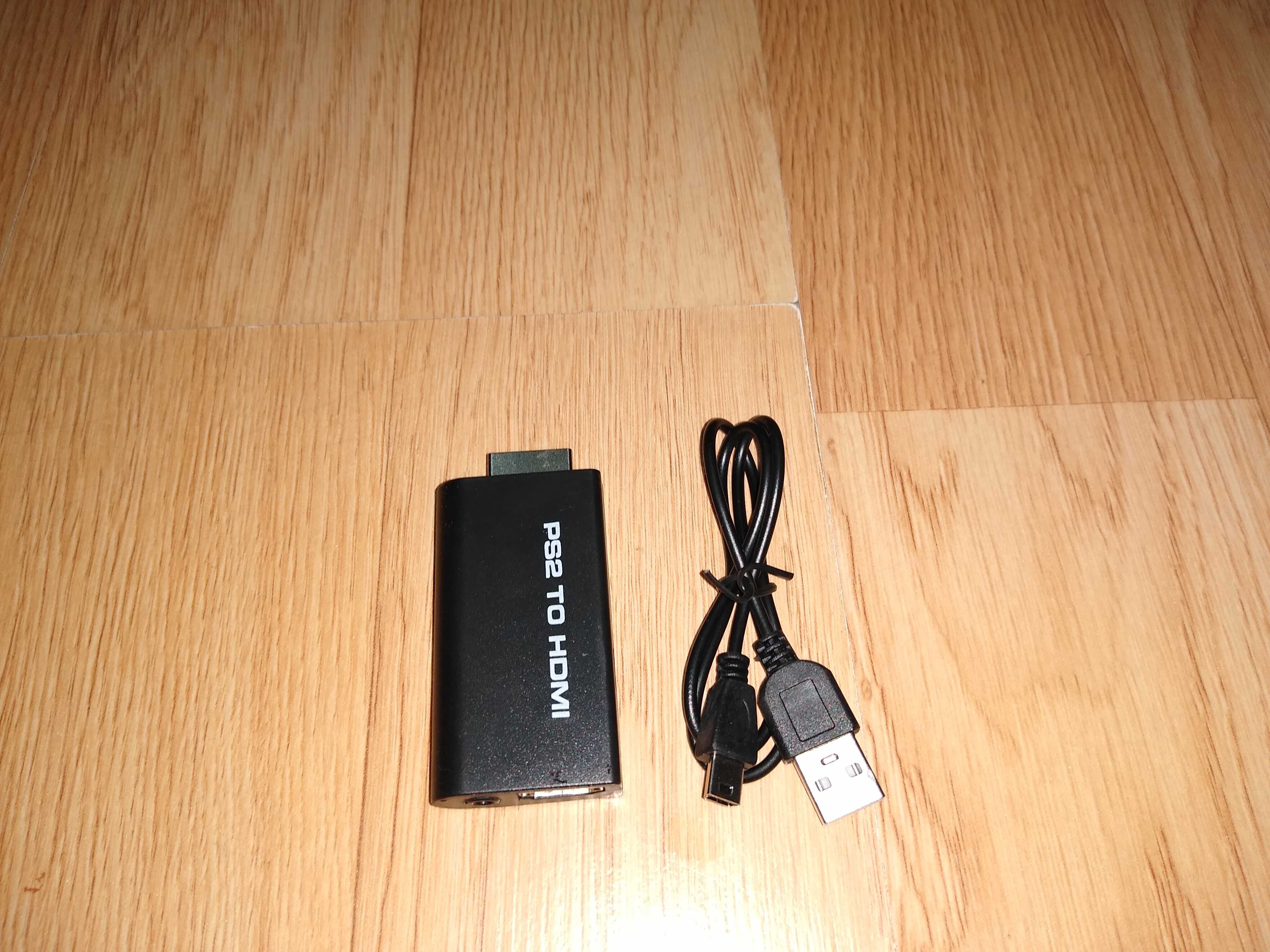 Преходник конвертор PS2 към HDMI с аудио и захранване