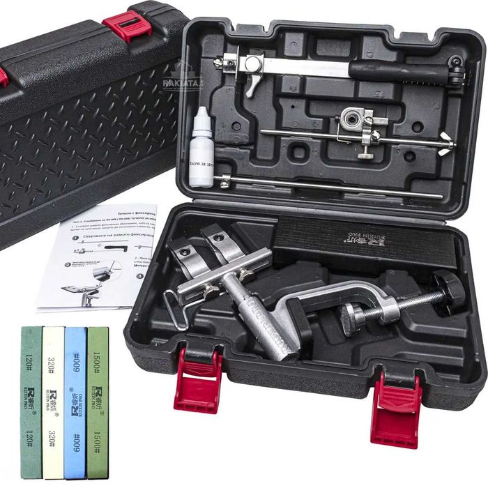 Професионално точило за ножове в комплект с 4 абразива, 20204396