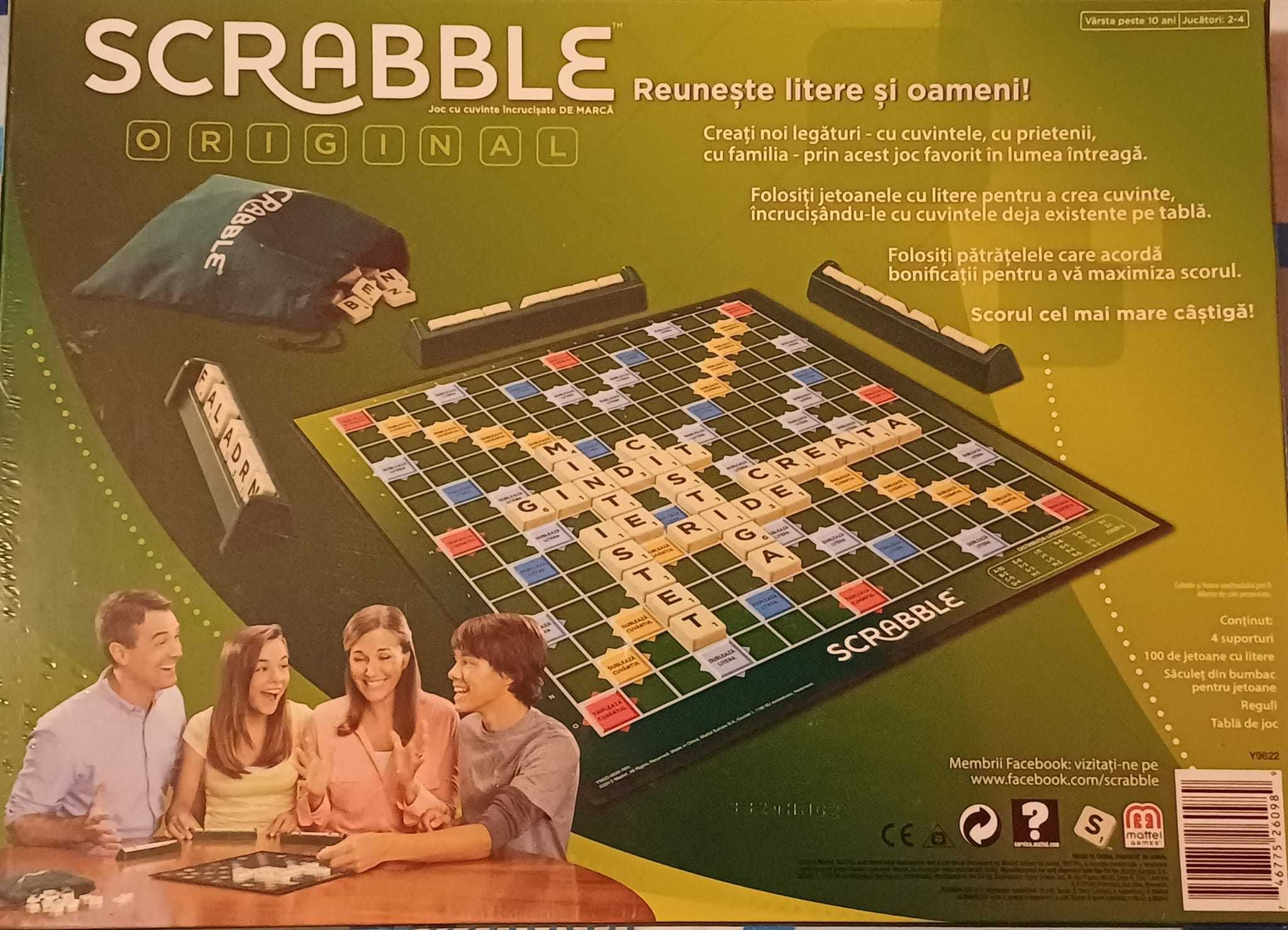 SCRABBLE ORIGINAL - Joc cu cuvinte încrucișate de marcă