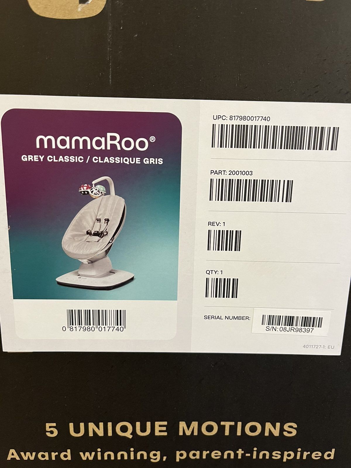 Люлка mamaRoo 5.0