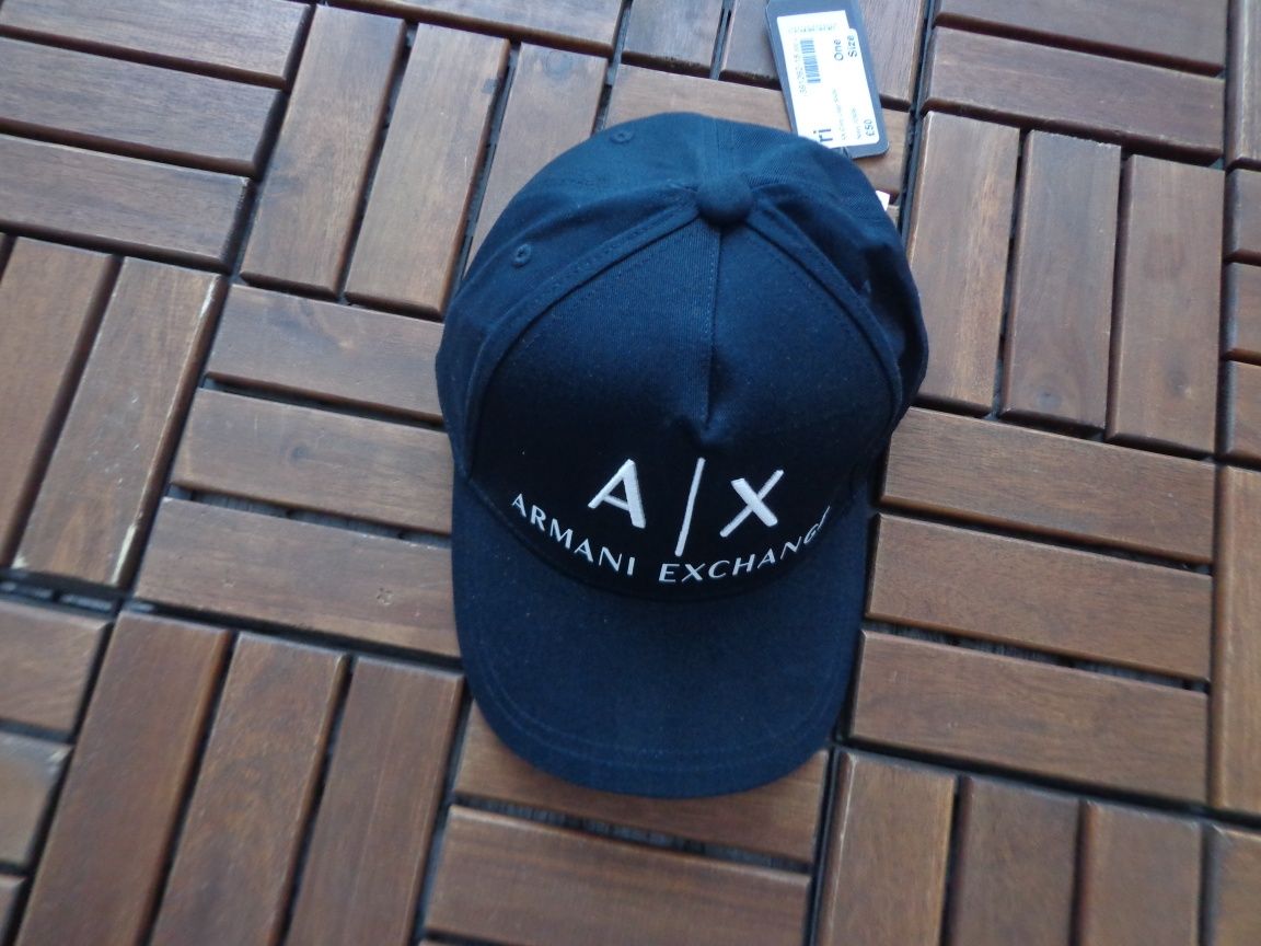 Мъжка бейзболна шапка Armani Exchange Corp logo Baseball Cap