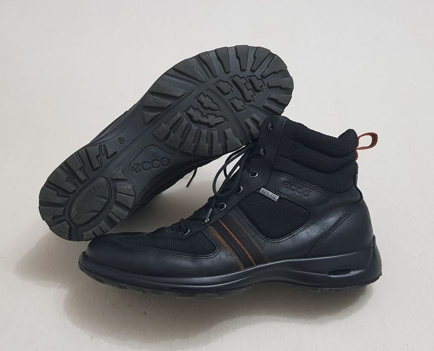 Ghete ECCO Gore-Tex, piele naturală Nubuck, munte, trekking nr 40 EU