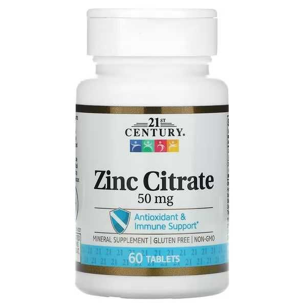 Zinc Citrate, 50 mg 21st Century