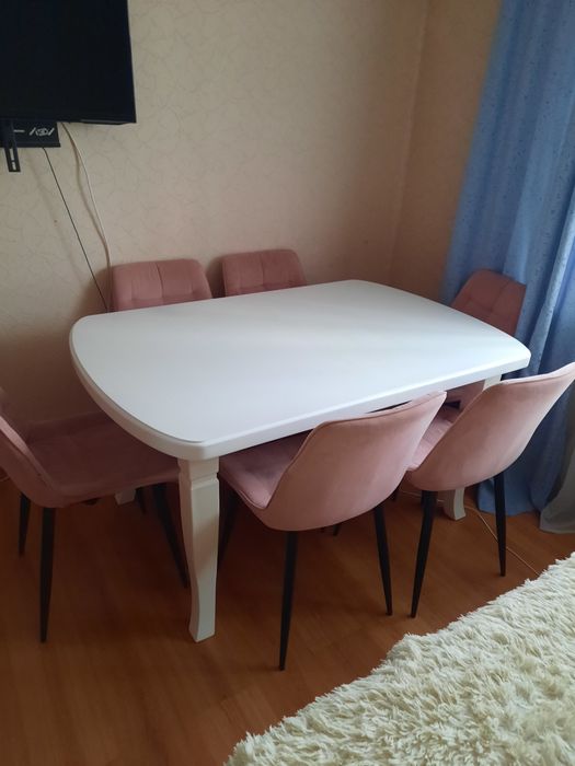 Стол  и  6 стульев.