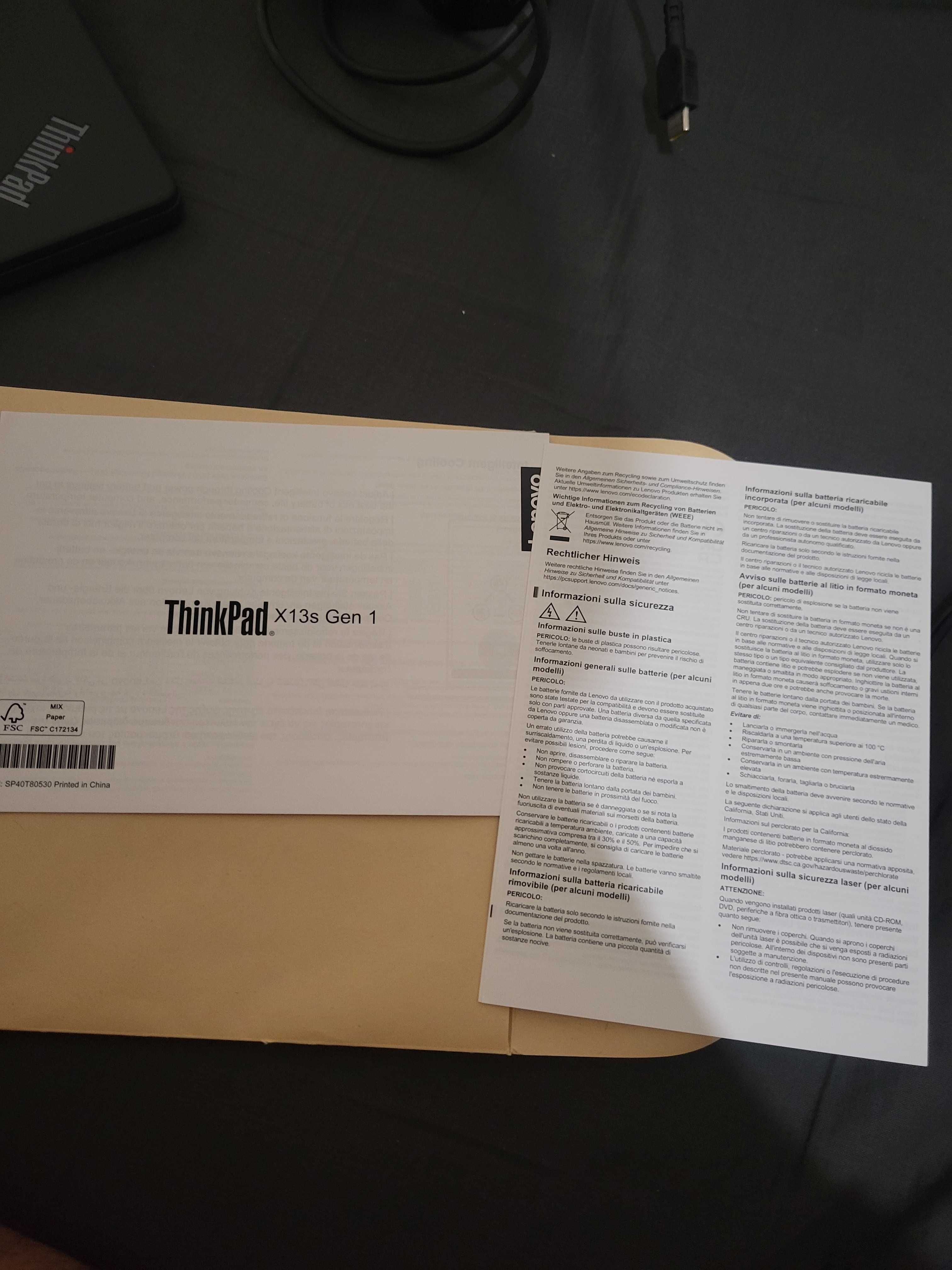 Lenovo Thinkpad X13s Gen1 13" Touch - гаранция до 2026-08-03