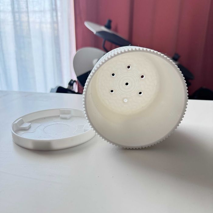 3D Printed Flower Pot with Drainage – Durable PETG Planter