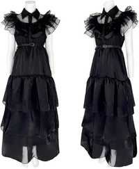 Costum carneval rochie Wednesday Addams , marimea L/XL
