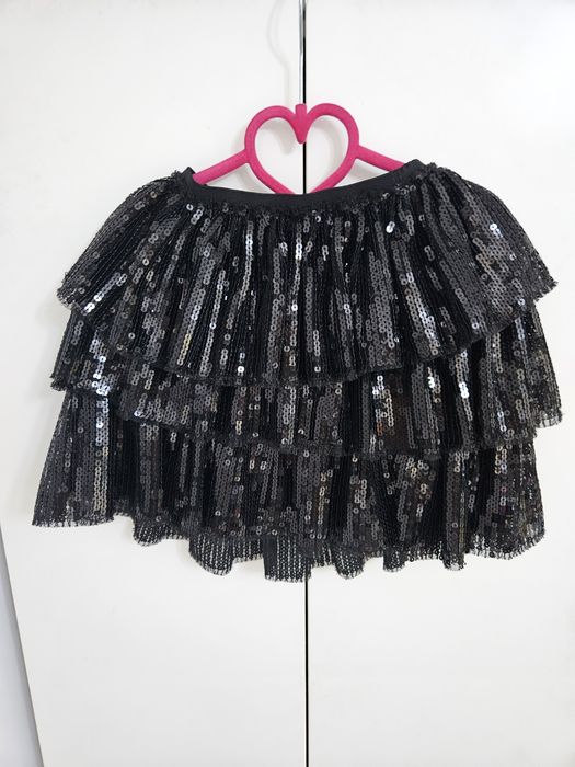 Bluza si fustita cu paiete si sclipici ZARA 8 ani