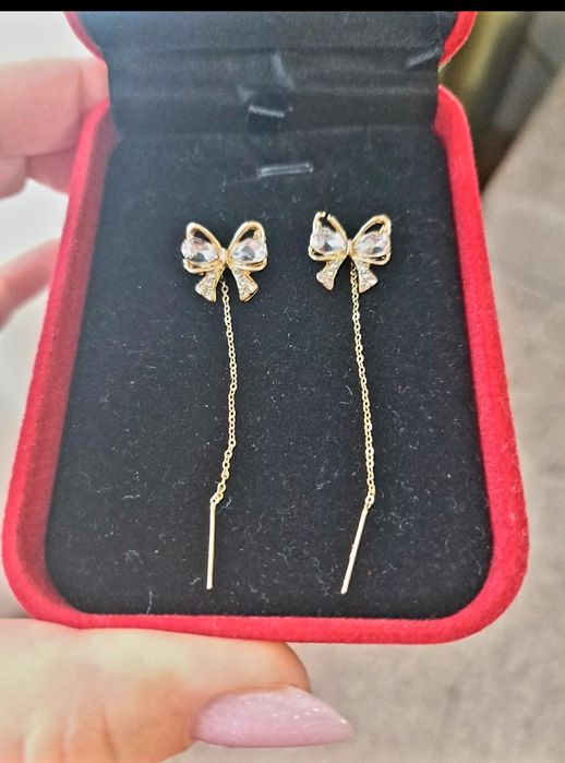 Cercei fundita cu cristale Swarovski