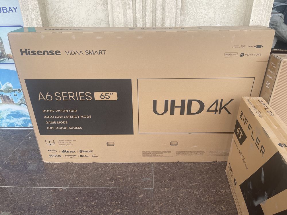 HISENSE 65 4K UHD  доставка  прошивка бесплатно