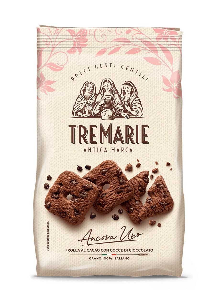 бисквити TRE MARIE CIOCCOLATO PEZZI маслено тесто шоко парченца 360гр