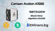 Canaan Avalon A1566, 188Th Биткойн майнър