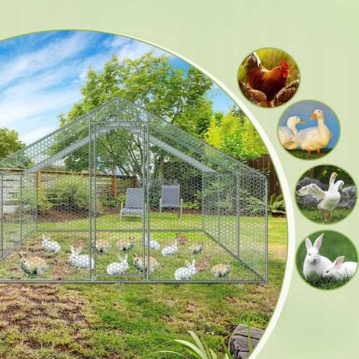 Птичарник 3х6м Клетка за пилета Кокошарник кокошарници клетки кокошки