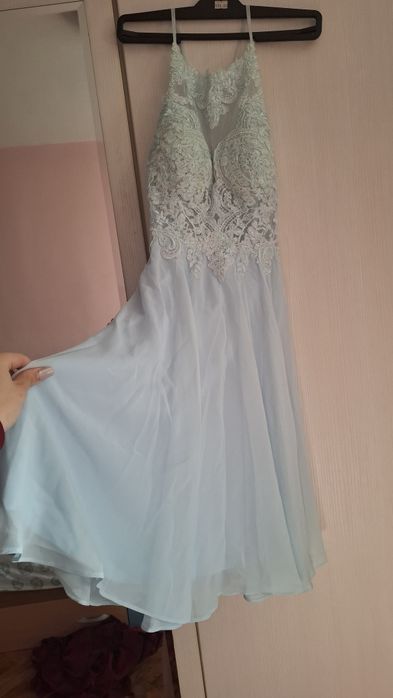 Синя официална рокля