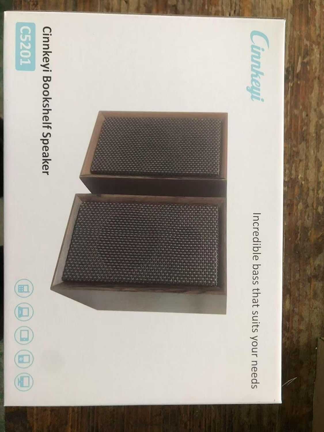 40W Bluetooth дървени компютърни високоговорители 2.0 със силен бас