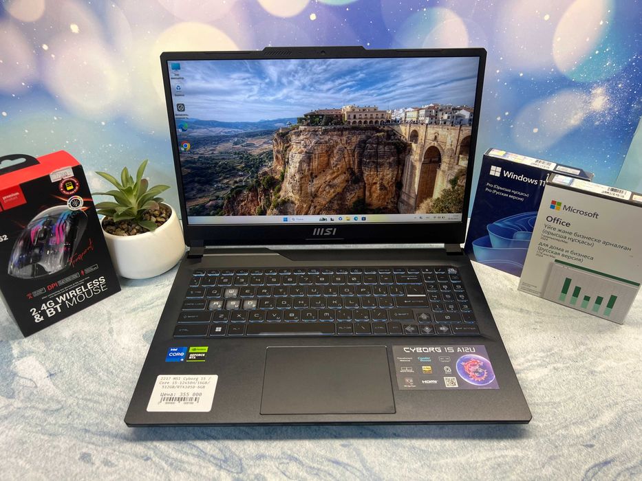 Игровой ноутбук MSI Cyborg 15 /Core i5-12450H/16GB/512GB/RTX3050-6GB