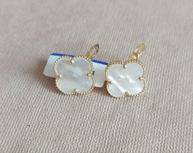 Золото серьги ван клив