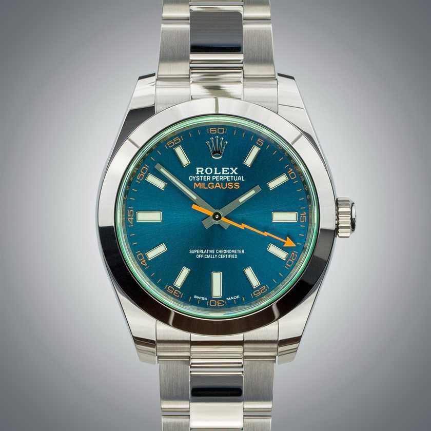 Rolex Oyster Milgauss Z-blue 116400GV, year 2021