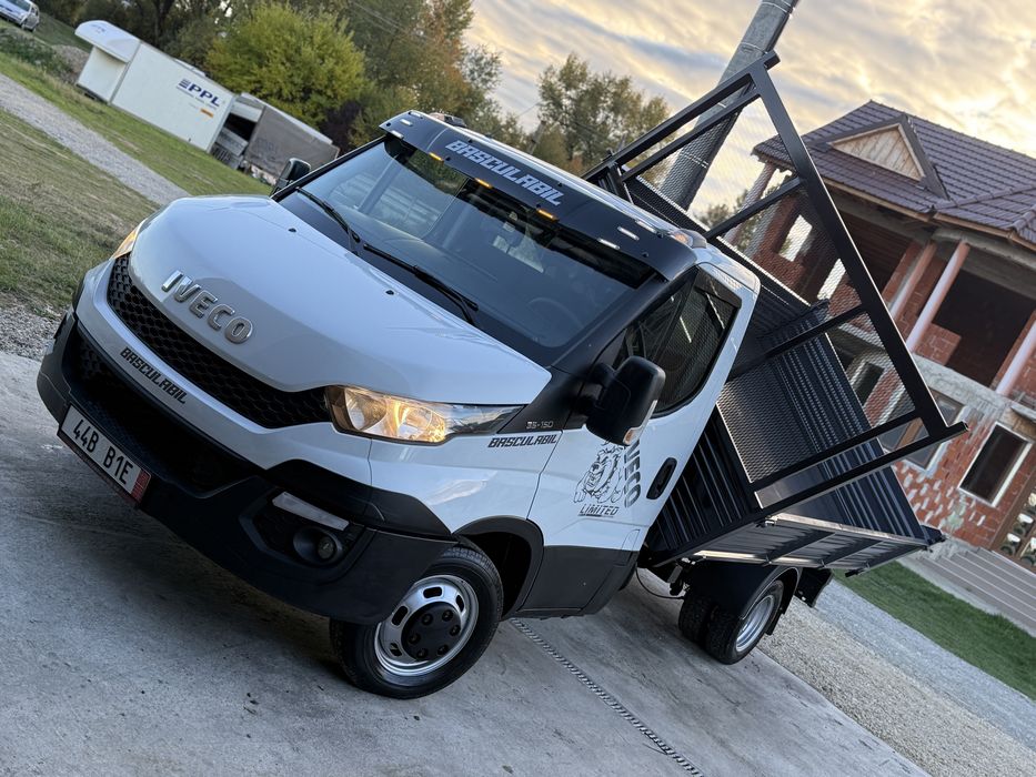 Vand iveco Daily 35c15-2016 Bena 3.70 basculabil pe cutie
