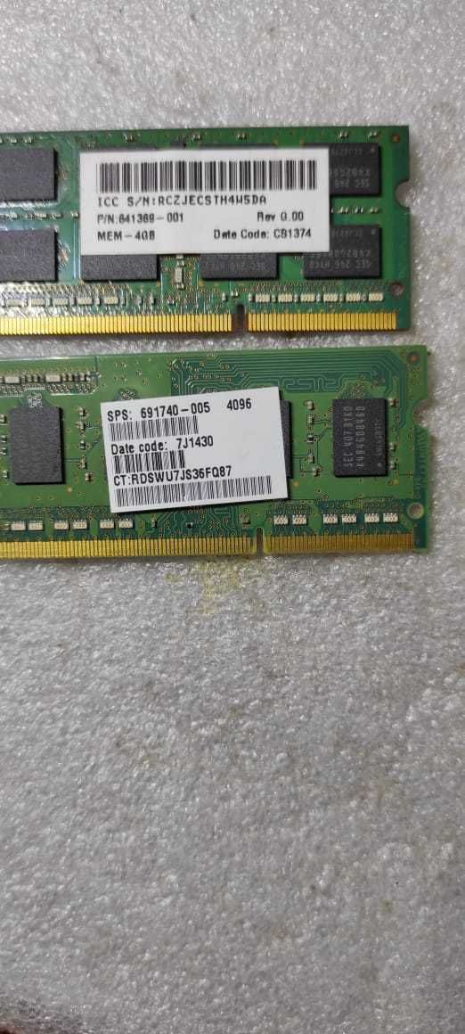 Оперативная память Samsung DDR3 SO-DIMM 4GB-2 планки